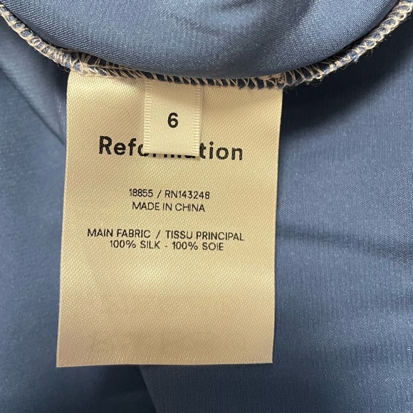 REFORMATION SOFIA 100% SILK DRESS - Picture 12 of 12